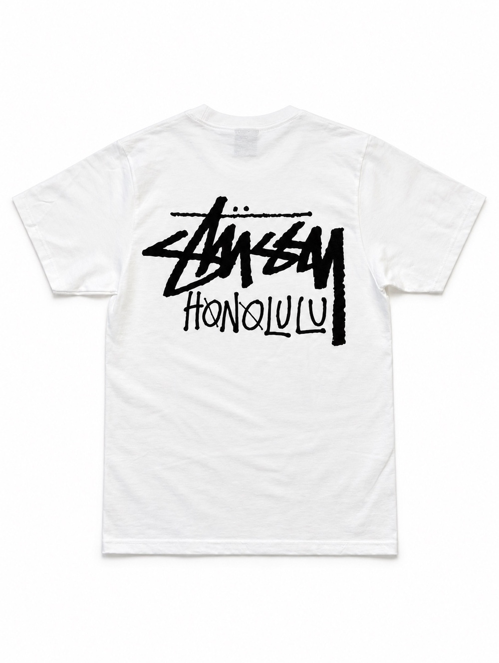 Stüssy Honolulu Chapter Tee in White, size Extra Small NWOT